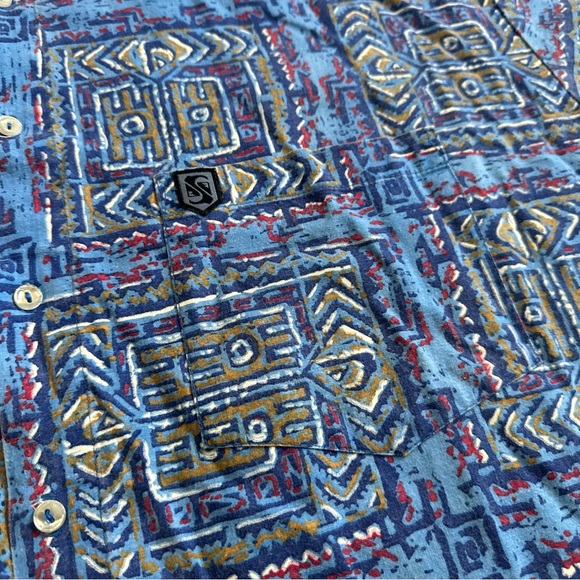 Vintage Quicksilver Button Up Shirt Surf Surfing Mens XL Oversized XXL Fit - Picture 4 of 7